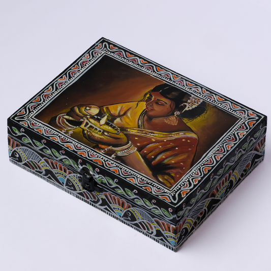 Lady Theme Handpainted Puja Box