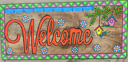 Mango Wood WelcomeBoard