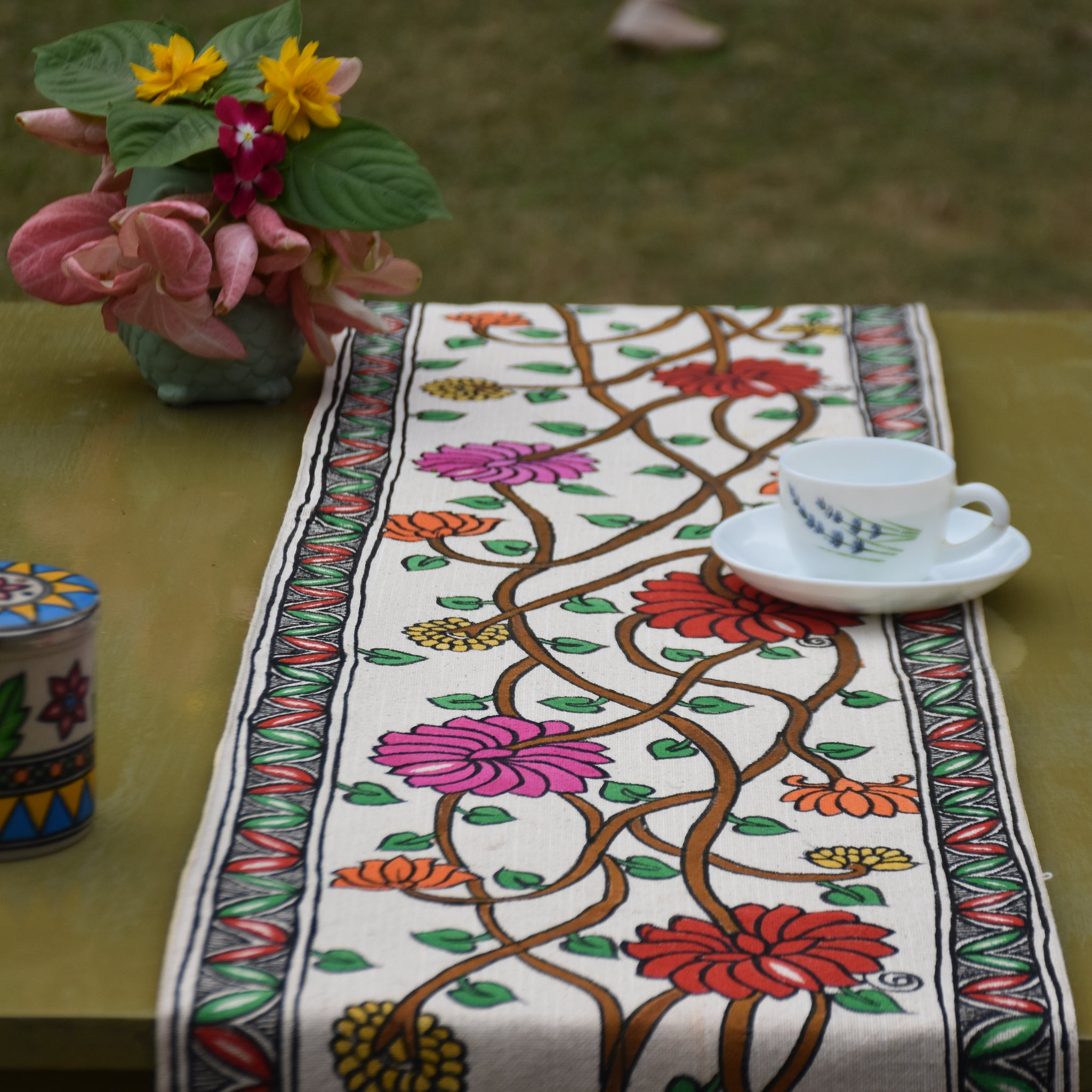 Handpainted Table Runner