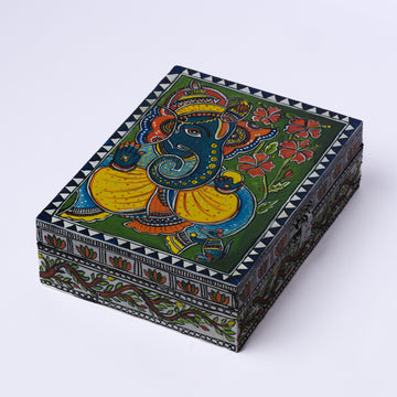 Lord Ganesha Handpainted Puja Box